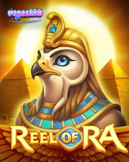 Tampilan visual slot Reel of Ra dengan latar belakang kuil Mesir kuno yang megah
