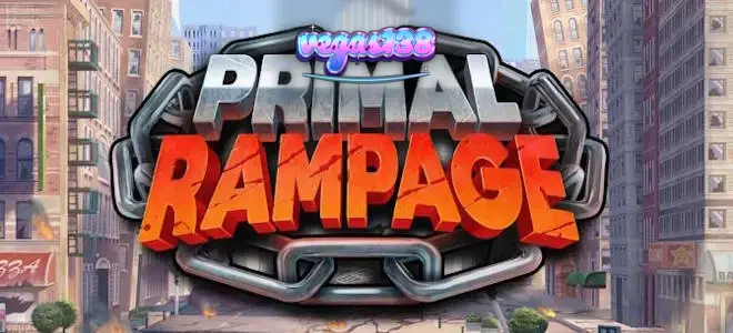 Tampilan antarmuka slot Primal Rampage pada perangkat seluler